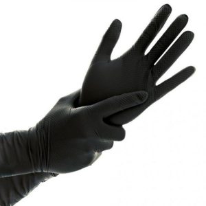 Luvas ultra resistente de nitrilo sem pó 50 UN